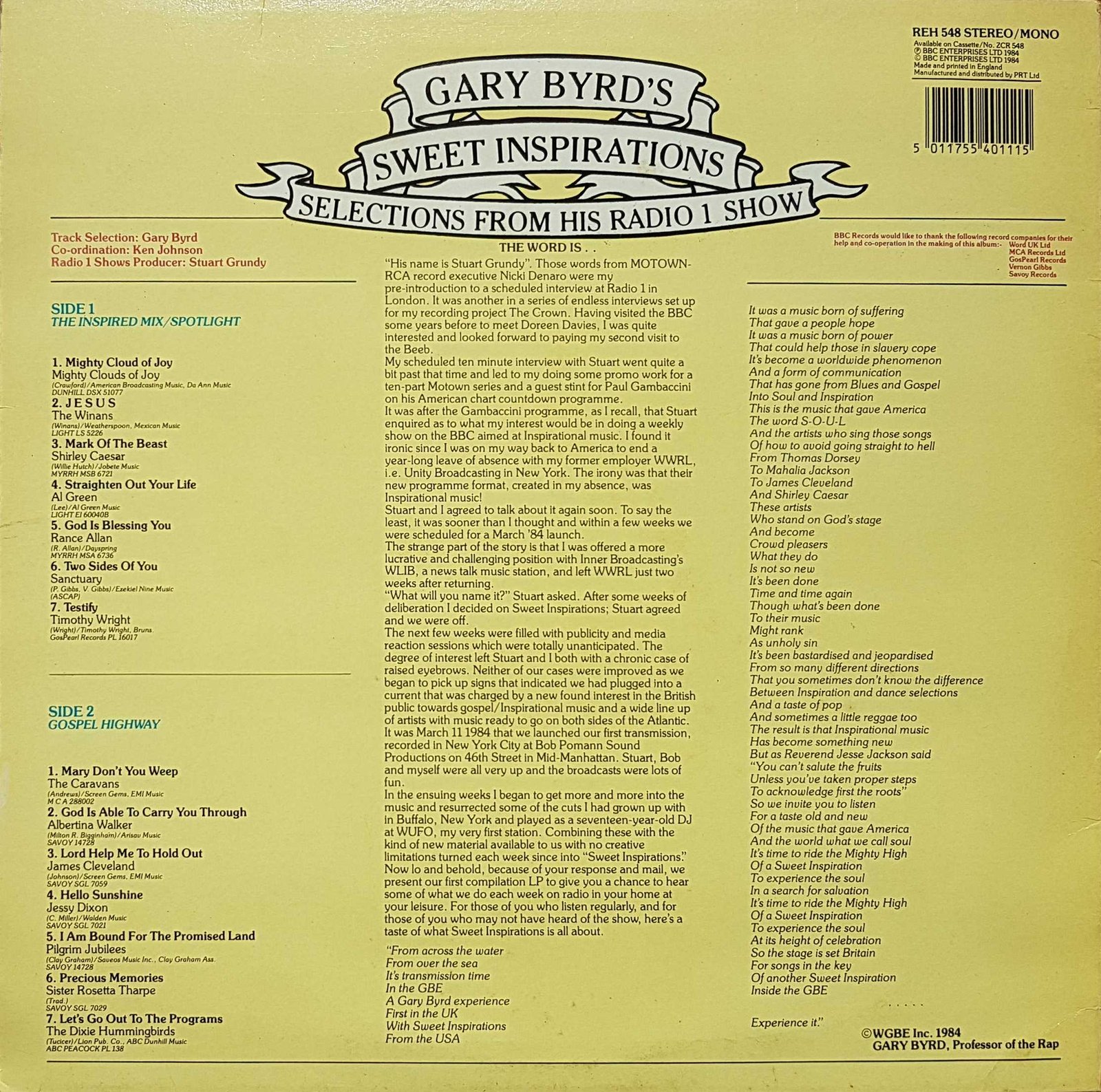 Back cover of REH 548